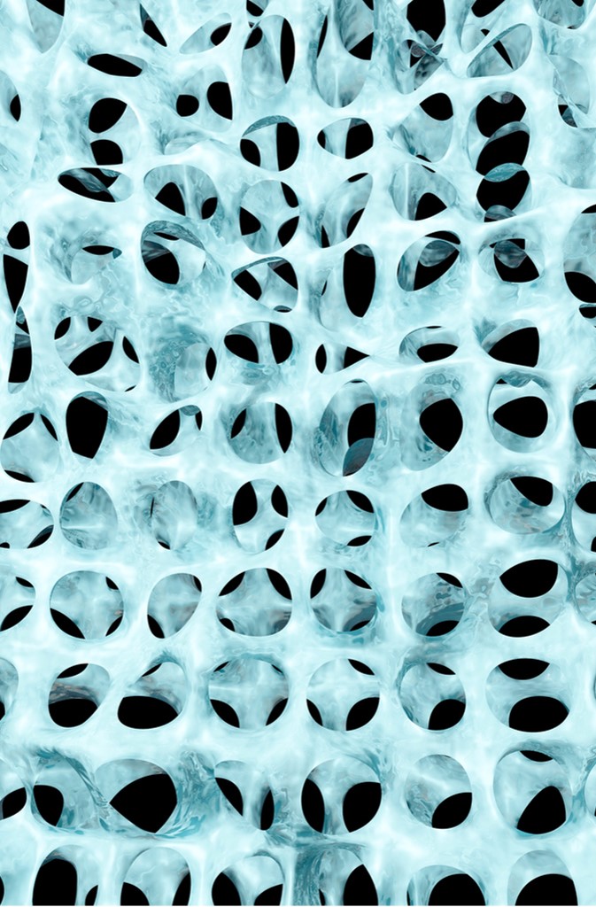 Abstract view of cell scaffold