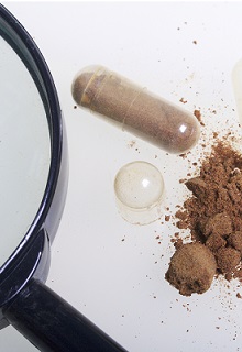 Brown supplement powder